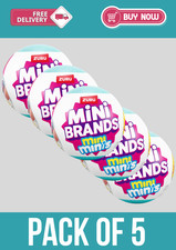 ZURU Mini Brands Fill The Fridge Mini Minis Series 1 Collectible Toy  Pack of 5