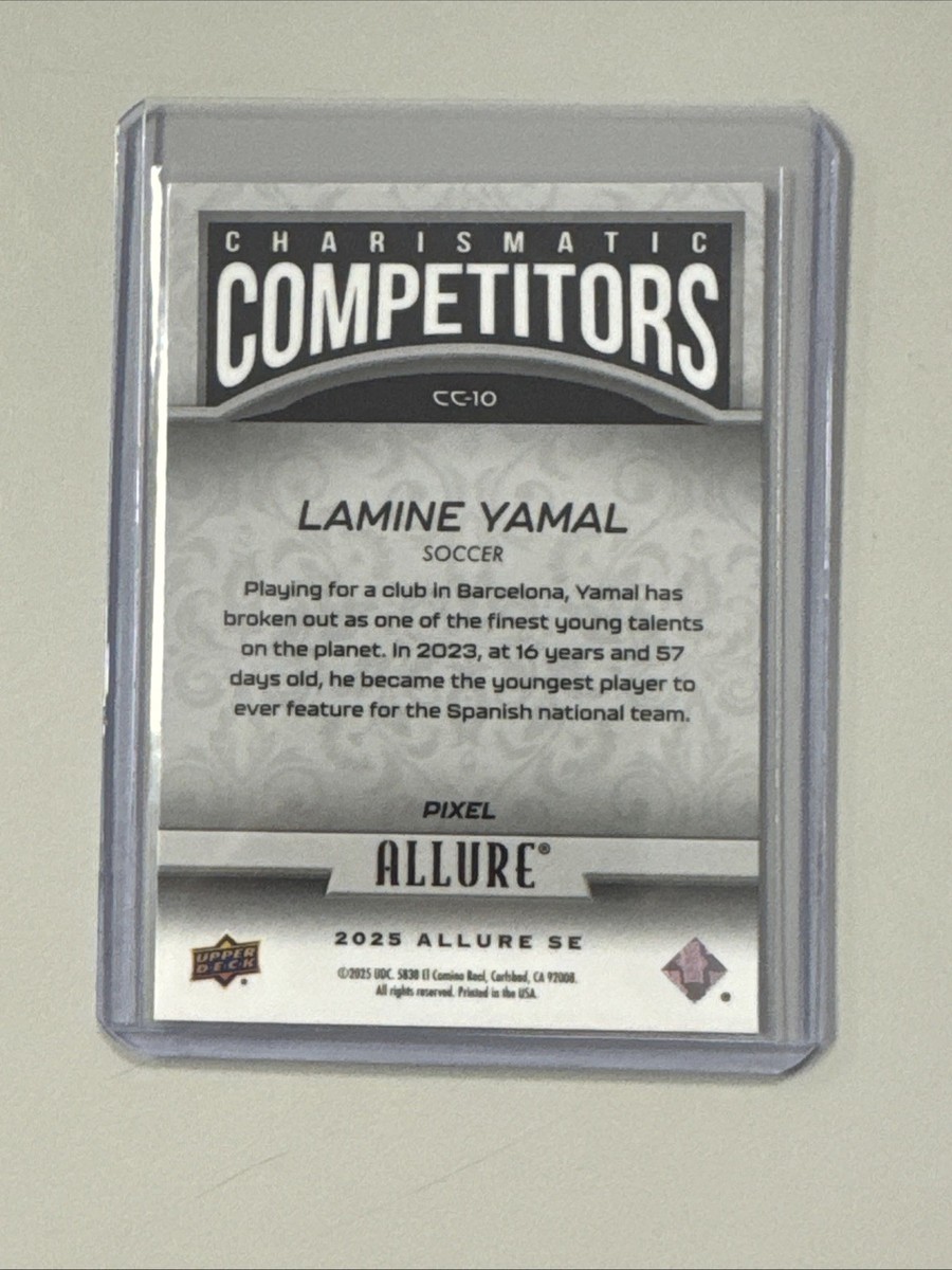 最終値下げ！　TAKUMA TK40 foil board 2025 Upper Deck Allure SE Lamine Yamal Charismatic Competitors
