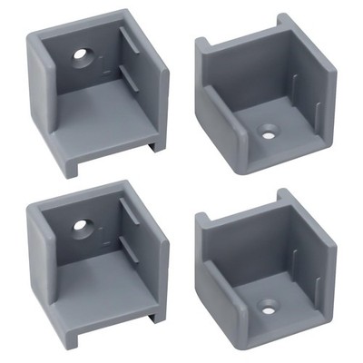 Pontoon Boat Door Holder Kit - Left & Right Hand 1-1/4'' square tubing, Gray