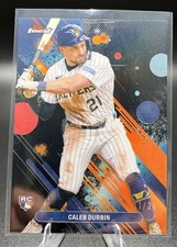 2025 Topps Finest Caleb Durbin Black Refractor /20 RC Common Brewers