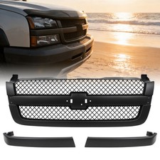 Grille Fit For 2003-2007 Chevrolet Silverado 1500 2500 3500 Matte Black 19168629