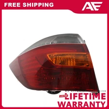Tail Light Amber Clear & Red Lens Driver Side Halogen For 10-10 Toyota
