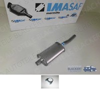 Imasaf Auspuff Mitteltopf + Anbauteile für Fiat 131 + Familiare + Panorama