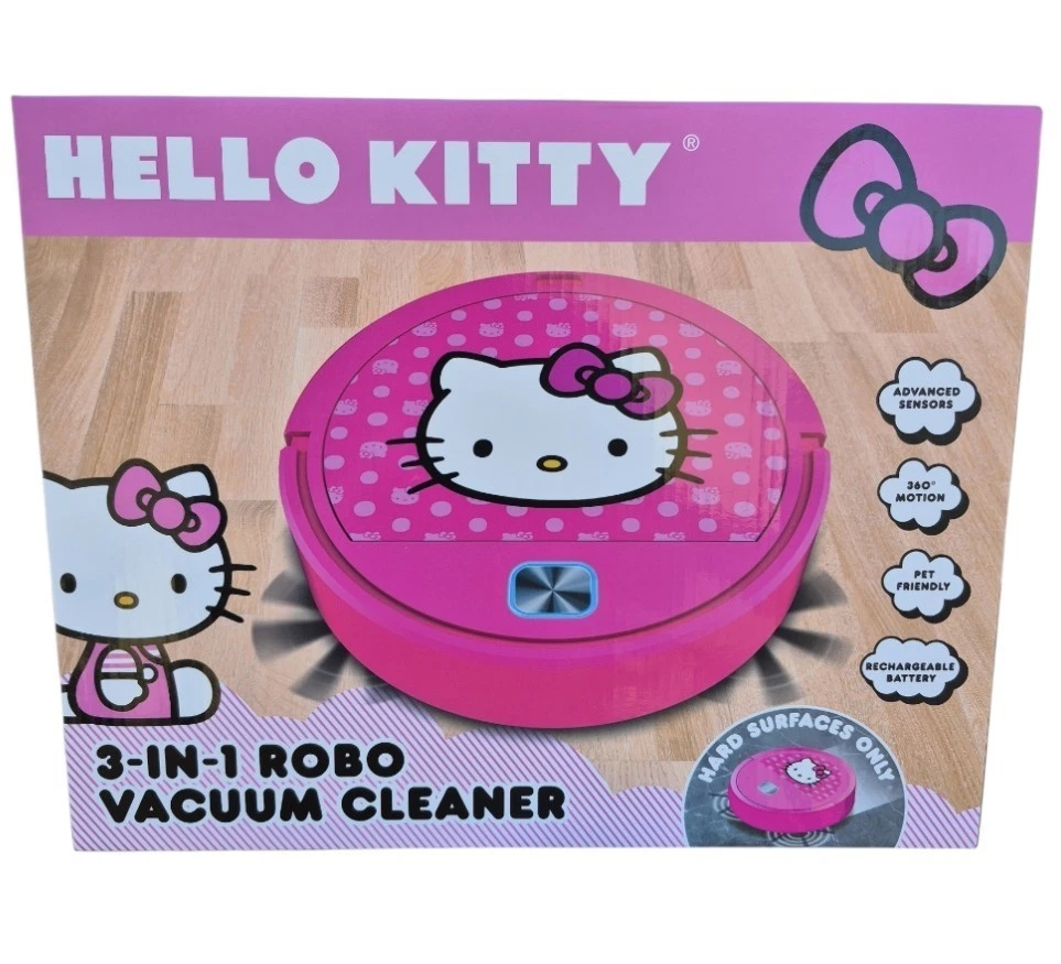 Hello Kitty 3 In 1 Robo Vacuum Cleaner New With Box