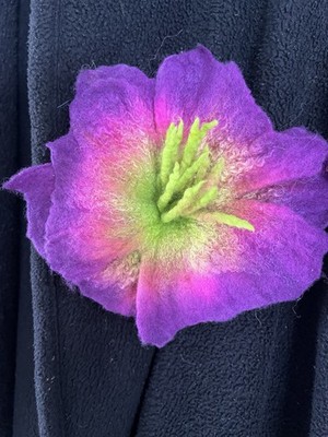 Handmade Artisan Felted Brooch Pin