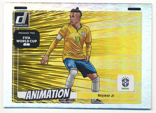 NEYMAR JR 2025/26 PANINI DONRUSS ROAD TO WORLD CUP 21 ANIMATION INSERT BRAZIL SP