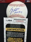 BYRON BUXTON signed OML Snow White Baseball JSA COA CJ44428 MINNESOTA TWINS
