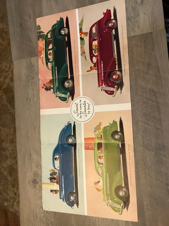 Catálogo folleto coche St. Regis 1936 vintage Studebaker President DICTATOR Foto 3 de 4