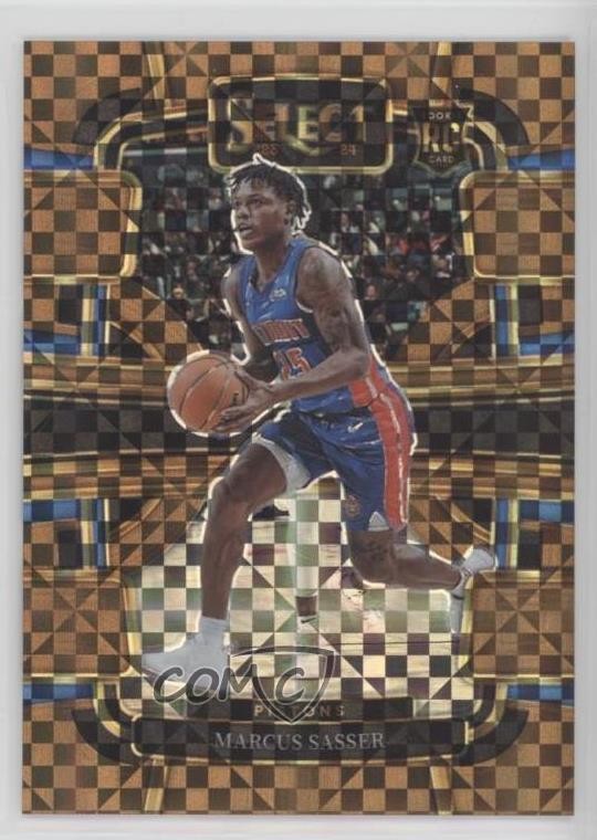 2023-24 Panini Select Concourse Bronze Checker Prizm 9/49 Marcus Sasser #70 w7p