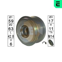 ERA Generatorfreilauf ZN5573 FüR Jaguar Type 1 X400 2 X200 Allrad