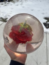 KR Clear Red Rose Bowling Ball- 14lbs Used Ernie McCracken Kingpin