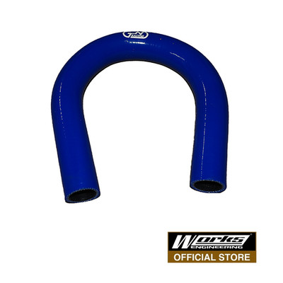 JN RACING 180 degree elbow hose 1 '' - Black-JNSH1801-02