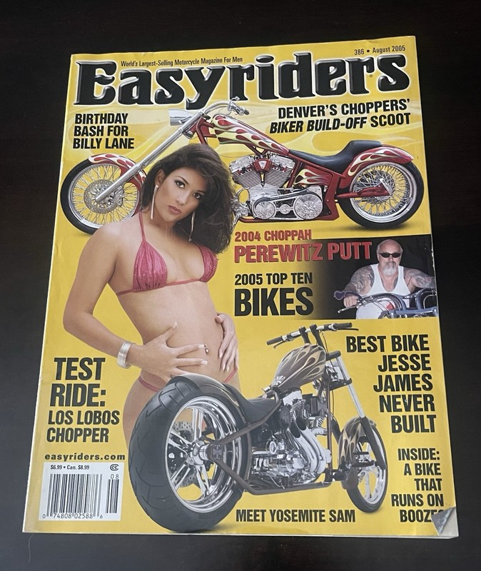 2005 Easyriders Harley Davidson August Magazine With Centerfold Collectible