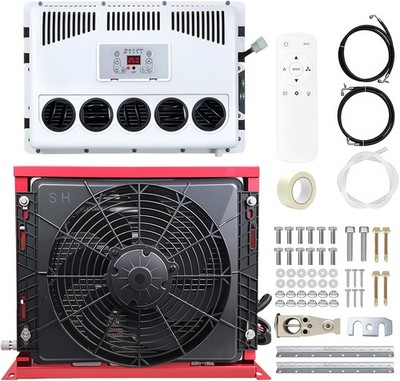 12V 11000 BTU Truck Air Conditioner Split AC Fits Semi Trucks Bus RV Caravan