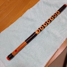 Japanese Shinobue Bamboo Flute 4 Hon Choshi 7 Hole Festival Fue 18.11in