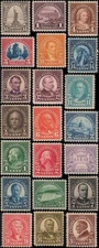 US #551-573 mixed MNH and MH