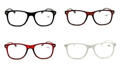 FADS & FASHIONS Bifocal Unisex Stylish Spring Hinged Classic Reading Glasses in 4 Colours DX3