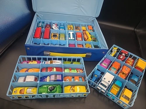 Vintage 1978 Matchbox Lesney 48 Car Carry Case W/44 Superfast Matchbox. MG