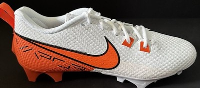 Nike Air Vapor Edge Speed 360 2 White Orange Football Cleat Men Sz 11 FQ4045-100