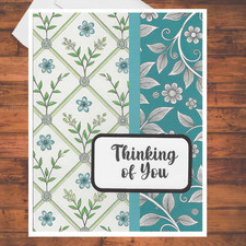 6 Floral Coordinating Colors Handmade DIY Card Kit: Set of 6 with Envelopes