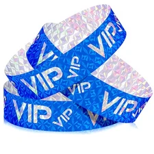 500 Pack VIP Plastic Wristbands Party Armbands for Events Concerts Festivals