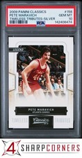 2009 CLASSICS TIMELESS TRIBUTES SILVER #158 PETE MARAVICH HOF #/100 POP 1 PSA 10