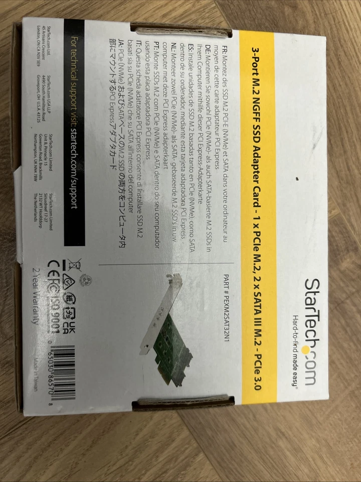 Startech - PEXM2SAT32N1 - Adapter Card, 3 Port M.2 Ssd, Pcie 3.0 - Image 3 of 3