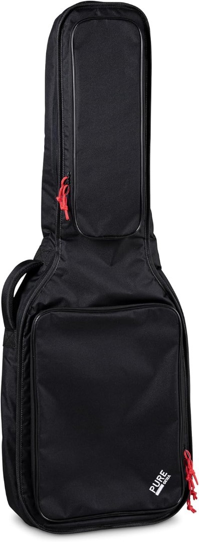 Сумка для бас-гитары GEWA Gig-Bag Pure Series с подкладкой 20 мм, ремешок для рюкзака, черный