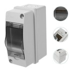 2 Way Consumer Unit Din Rail Enclosure Distribution Box Lock