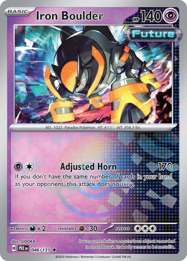 Iron Boulder (Poke Ball Pattern) Rare SV: Prismatic Evolutions 046/131 NM
