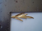 12K Gold-plated Dangle Earrings Artisan Handmade Leaf Shape — photo 2