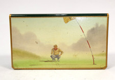 Golf Streichholzschachtelhalter 1950er A-10