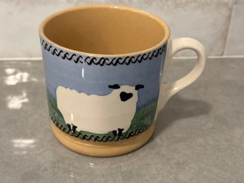 Nicholas Mosse Irish Pottery Sheep Landscape Mug Small Made In Ireland 2.75”