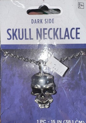 Skull Necklace Dark Side Dress Up Cosplay Halloween Costume Gothic