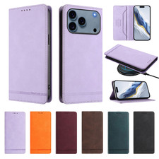For iPhone 17 Pro Max/17 Pro/17 Air/17 PU Leather Magnetic Flip Card Wallet Case