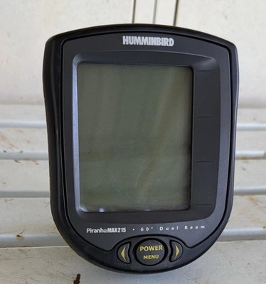 Humminbird PiranhaMAX 215  Fish Finder Dual 60° Angle Sonar Head Only For Parts