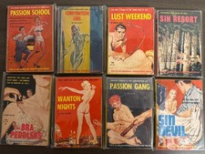 Nightstand Sleaze Silverberg Block Shaw Calvino Paperbacks Vintage Pulp Art