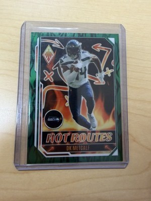 2022 Panini Phoenix Hot Routes Green /25 DK Metcalf #HR-25