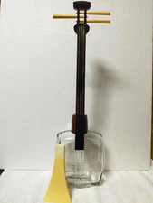 Suntory Whisky Glass bottle (empty) Shamisen Design From Japan Rare 1990' サントリー