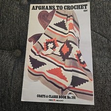 Afghans To Crochet Coats Clark Booklet No. 29...