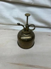 Gold Watering Can Vintage Brass Thumb Pump Spray Can Mister Spray Bottle