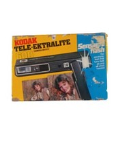 Vintage Kodak flash Tele Extra lite 600 Sensa lite In Original Box Untested L29