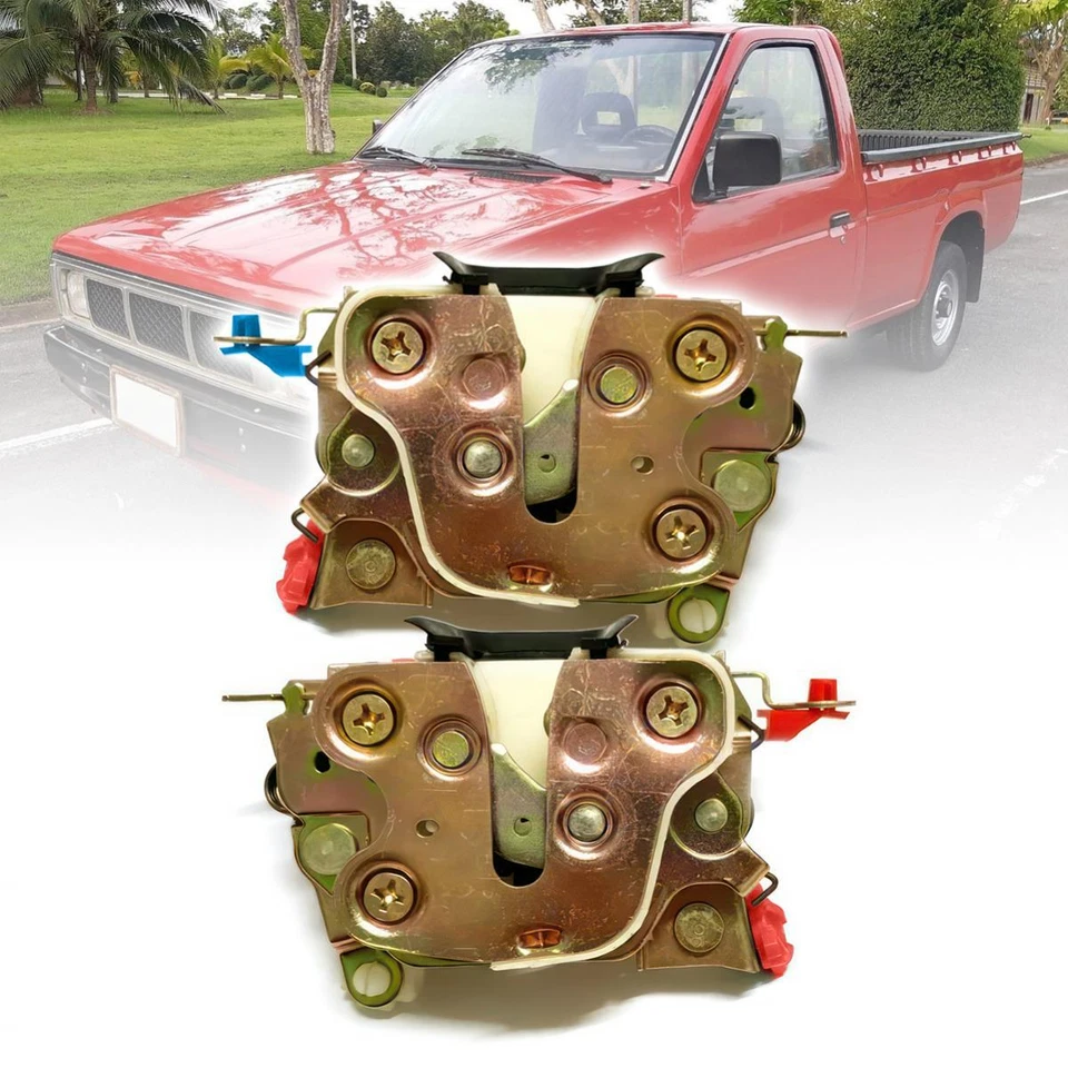 Door Lock Latch Actuator Front Pair FIT Nissan D21 Navara Hardbody 1986-1997 - Image 3 of 4