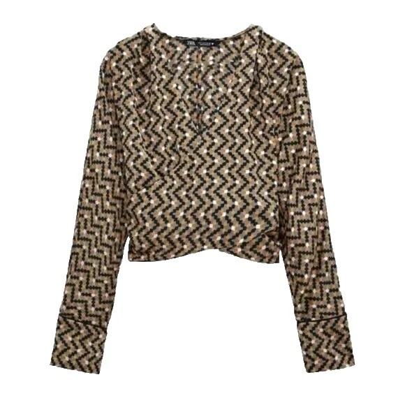 Camisetas geométrico Zara mujer