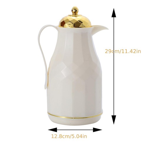 Caffettiera Plastica 1 L Multicolore Moderna Thermos Solida Facile da Riempire Isolante - Foto 8 di 9