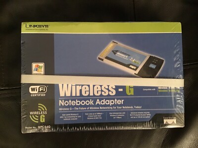 Linksys Cisco Systems Wireless-G Notebook Adapter WPC54G-UK Brandneu Versiegelt 