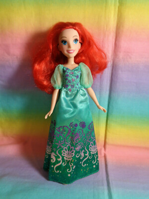 Disney Princess Ariel Little Mermaid Doll w/ Green Dress no shoes