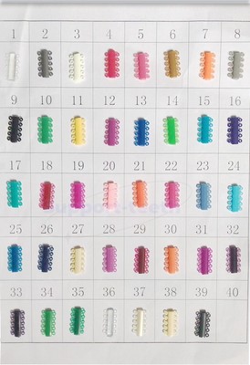 1040 Ties Dental Orthodontic Ligature Ties Braces Elastic Rubber Bands 39 Colors