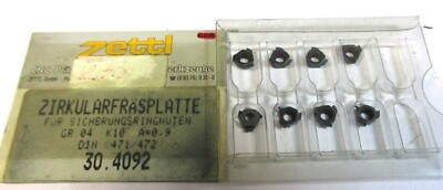 8 MIMATIC Wendeplatten Zirkularfräsen GR 04 K10 A=0,9 DIN 471/472 30.4092 H48228