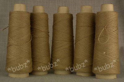 FÜNF ZAPFEN à 4 FÄDIGE JURAWOLLE - WALNUSS 500g ZEHN KNÄUEL - STRICKEN WEBEN HÄKELN FILZ